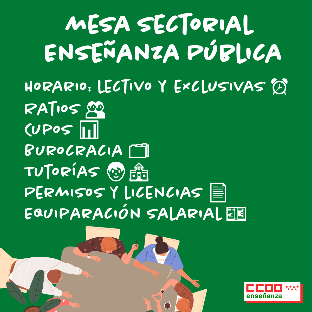 Mesa Sectorial Enseanza Pblica