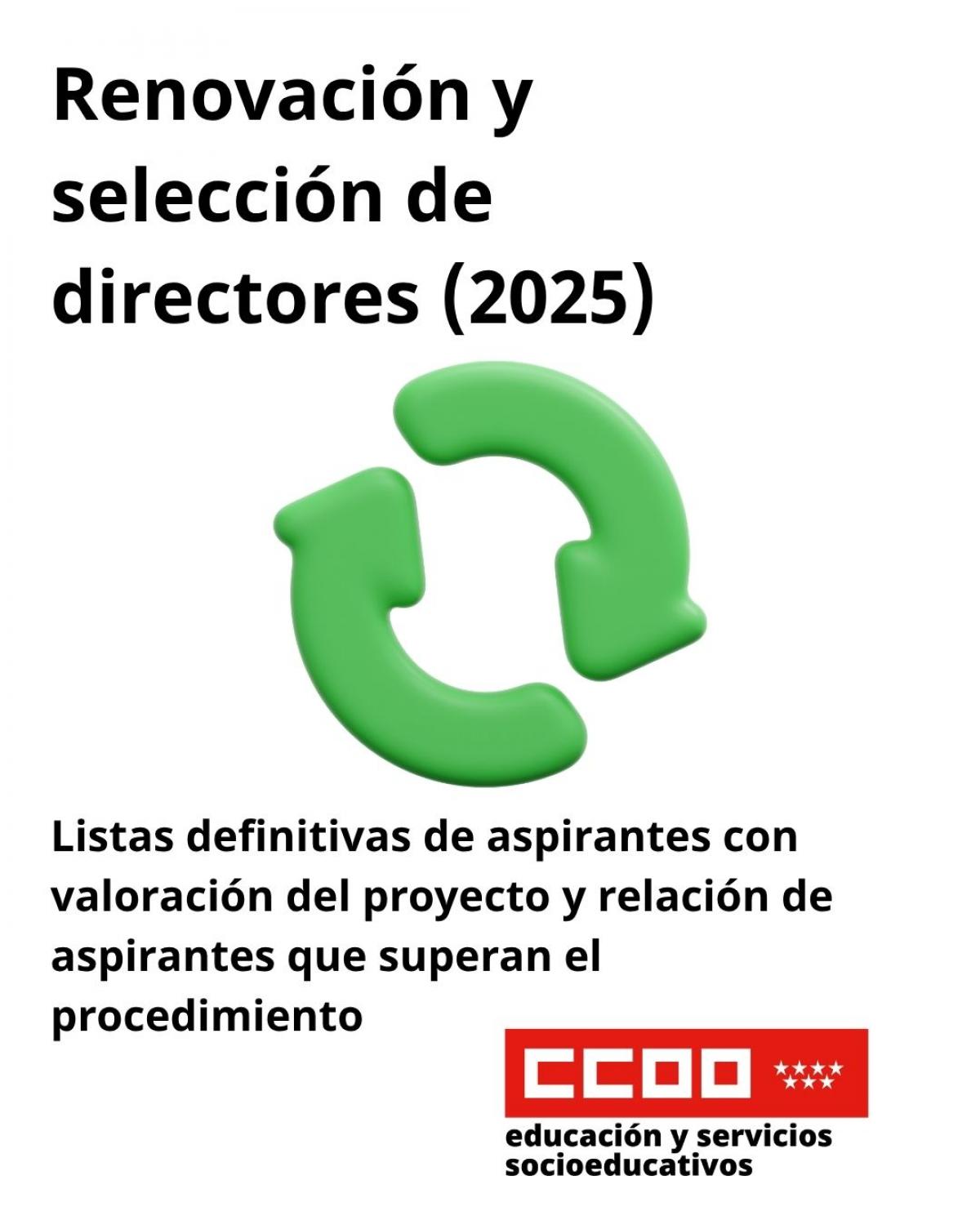 Listas definitivas de aspirantes con valoración del proyecto y relación de aspirantes que superan el procedimiento
