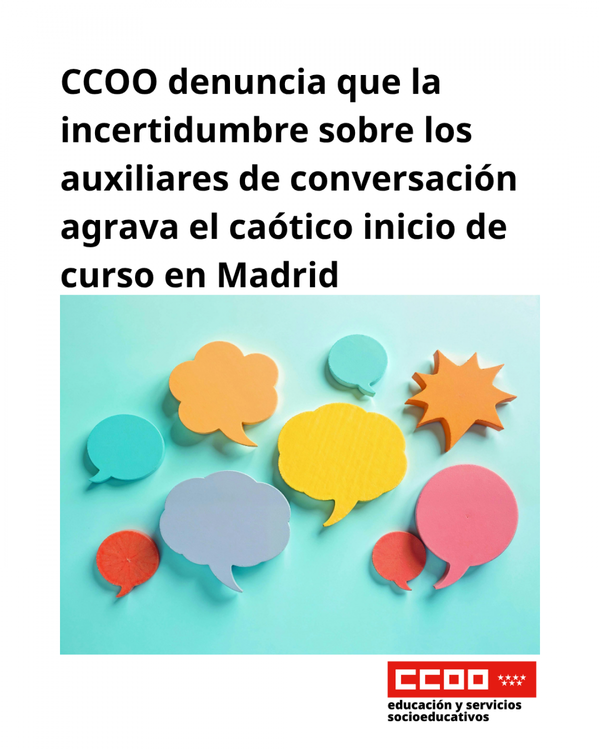 Incertidumbre sobre los auxiliares de conversación